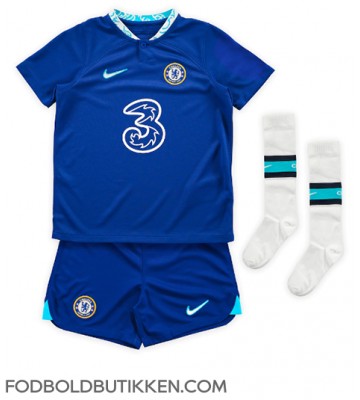 Chelsea Christian Pulisic #10 Hjemmebanetrøje Børn 2022-23 Kortærmet (+ Korte bukser)